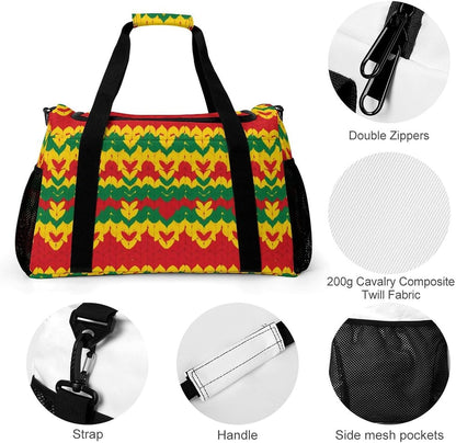 Foldable Weekender Travel Duffel Bag Lightweight Carry On Overnight Tote Bag for Women Sport Yoga