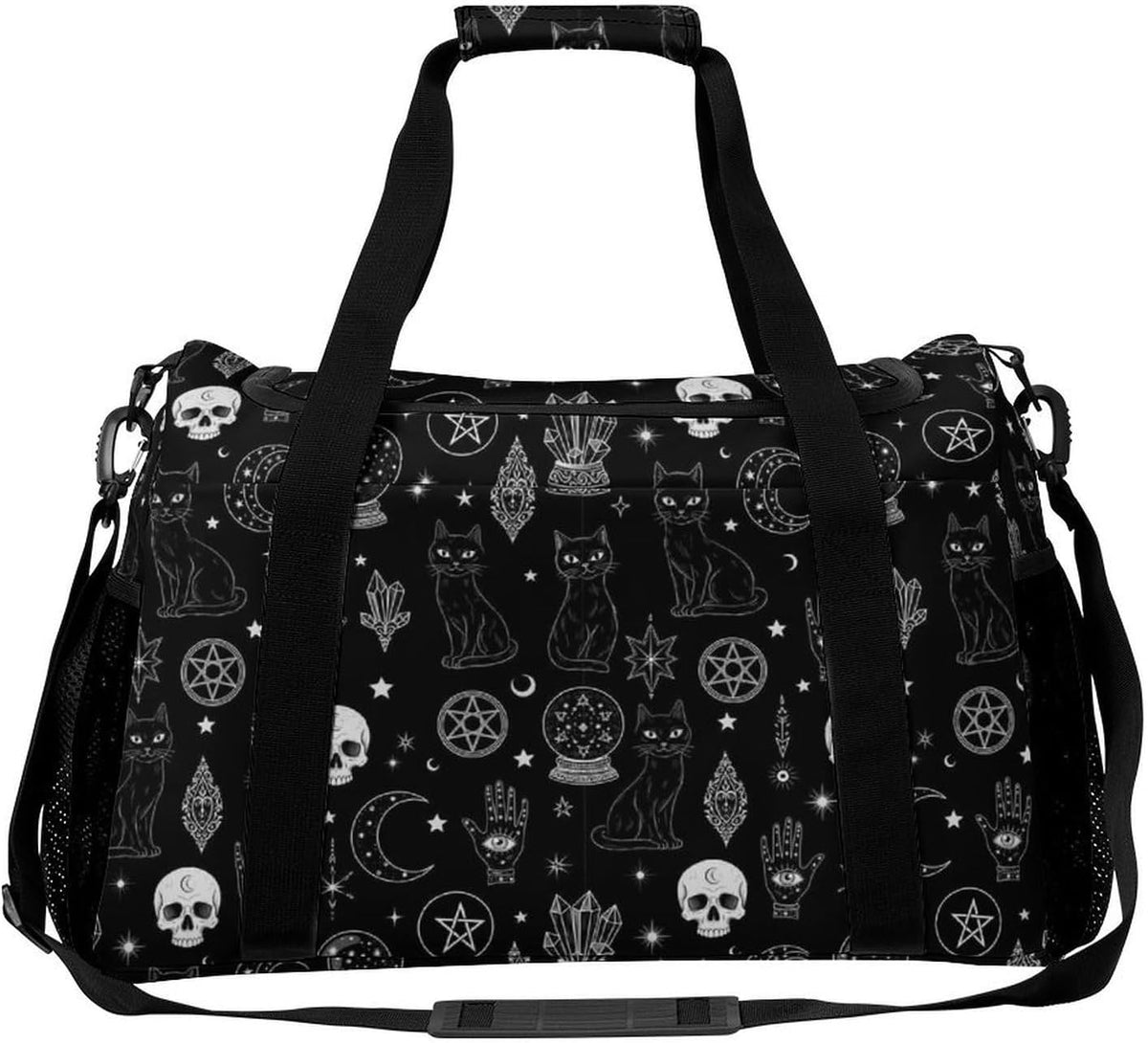 Foldable Weekender Travel Duffel Bag Lightweight Carry On Overnight Tote Bag for Women Sport Yoga