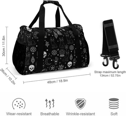 Foldable Weekender Travel Duffel Bag Lightweight Carry On Overnight Tote Bag for Women Sport Yoga