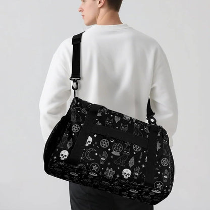 Foldable Weekender Travel Duffel Bag Lightweight Carry On Overnight Tote Bag for Women Sport Yoga