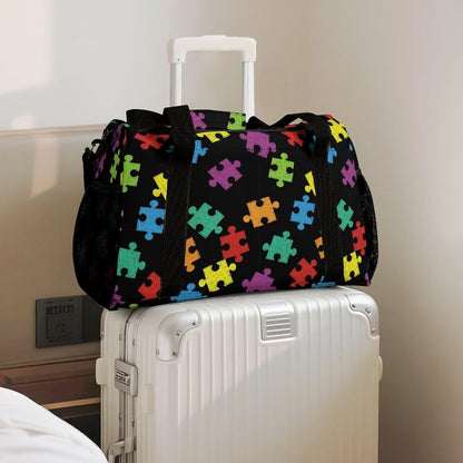 Foldable Weekender Travel Duffel Bag Lightweight Carry On Overnight Tote Bag for Women Sport Yoga