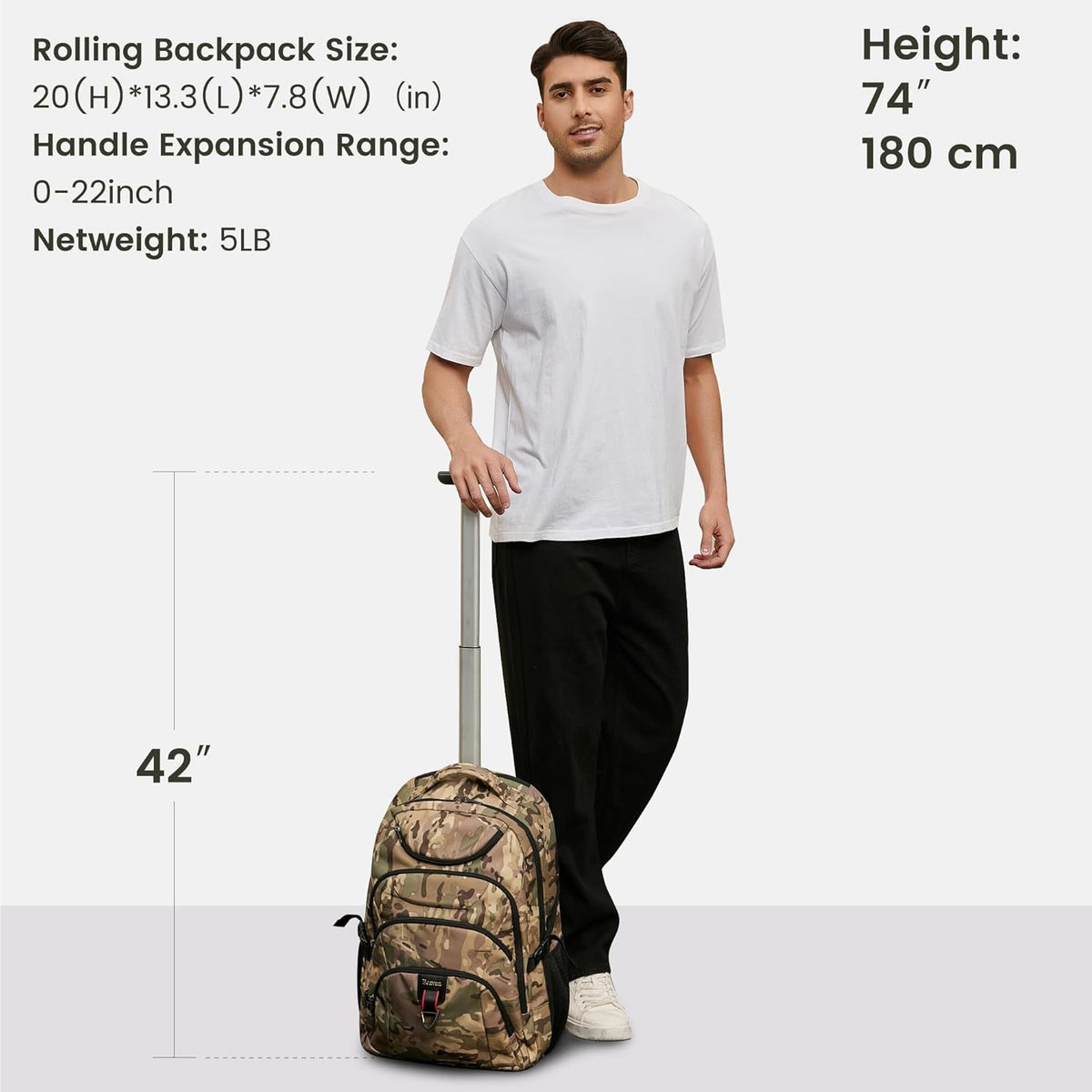 Rolling Backpack for Women, 17.3 Inch Wheeled Laptop Backpack,Large Travel Carry-On Bag for Teachers College Students, USB Charging Port Waterproof Business for Airplane Overnight Luggage，Pink