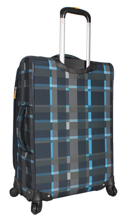 Ultra Lightweight Carry On - Softside 22.8-inch Expandable Luggage - Small Rolling Bag Fits Most Airline Compartments - Durable 8-Spinner Wheels Suitcase (Black)