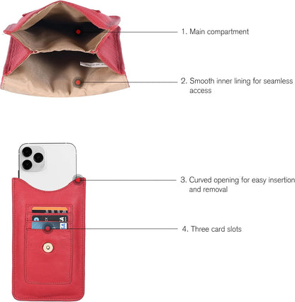 Small Crossbody Bag For Women - Mini Cell Phone Purse - Crossover Wallet Bag With Adjustable Shoulder Strap