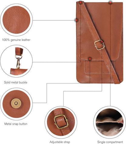 Small Crossbody Bag For Women - Mini Cell Phone Purse - Crossover Wallet Bag With Adjustable Shoulder Strap