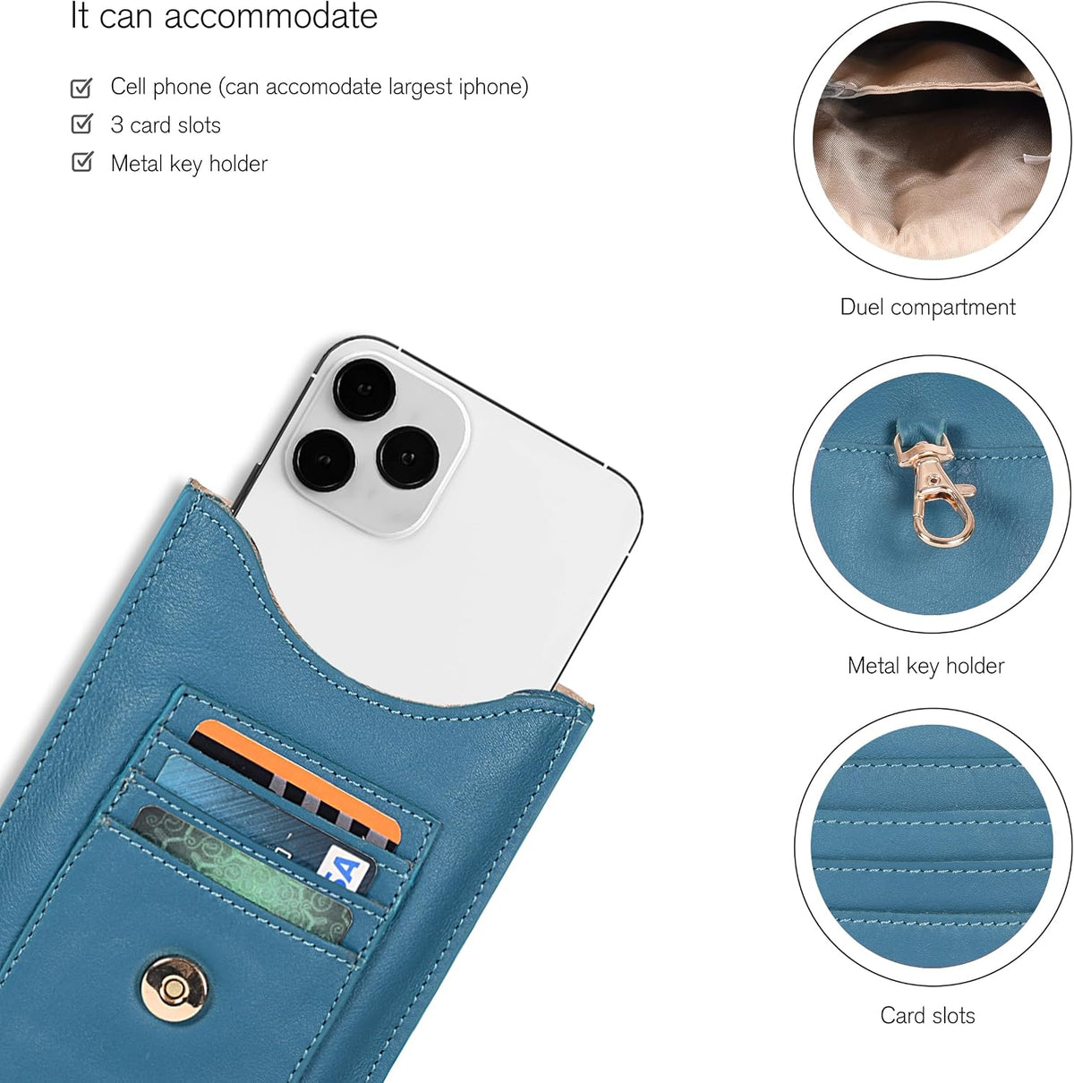 Small Crossbody Bag For Women - Mini Cell Phone Purse - Crossover Wallet Bag With Adjustable Shoulder Strap