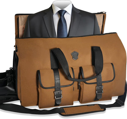 48H Garment Duffle Bags For Travel,10-Pockets Carry On Garment Bag, 3 Suit Travel Bags, 62L 2-In-1 Garment Duffel Bag, Convertible Garment bag, Boardable Garment Bag