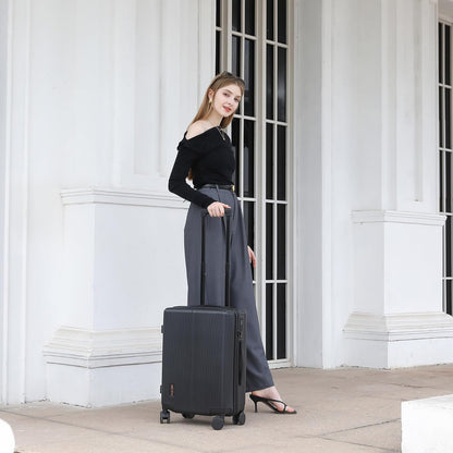 Hulsin Carry On Luggage with TSA Lock 22x14x9 Airline Approved for Women | Hardside Carry-on Suitcase with 360° Spinner Wheels, Lightweight Hard Shell 20 Inch Suitcase for Man,Airport,Business Travel