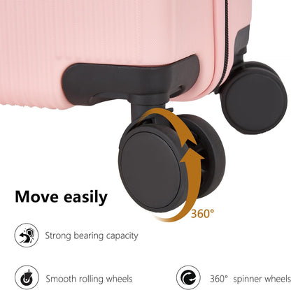 Hulsin Carry On Luggage with TSA Lock 22x14x9 Airline Approved for Women | Hardside Carry-on Suitcase with 360° Spinner Wheels, Lightweight Hard Shell 20 Inch Suitcase for Man,Airport,Business Travel