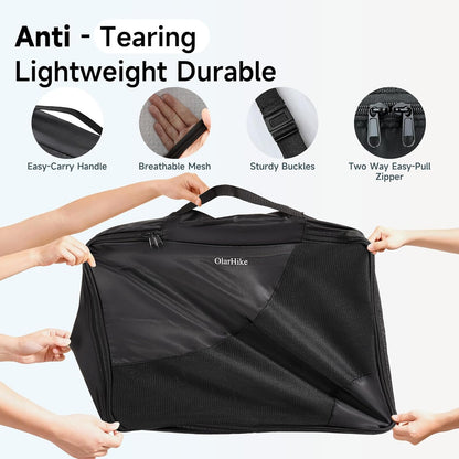 10 Set Packing Cubes for Travel,Gifts for Women Mom,Anti-Tearing Suitcase Organizer,with Over 1000 pcs Mesh Holes,Vacation Essentials & Accessories for Cruise Ship