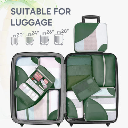 10 Set Packing Cubes for Travel,Gifts for Women Mom,Anti-Tearing Suitcase Organizer,with Over 1000 pcs Mesh Holes,Vacation Essentials & Accessories for Cruise Ship