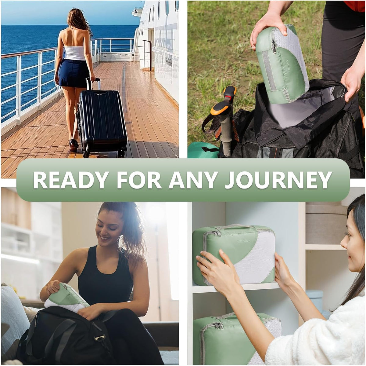 10 Set Packing Cubes for Travel,Gifts for Women Mom,Anti-Tearing Suitcase Organizer,with Over 1000 pcs Mesh Holes,Vacation Essentials & Accessories for Cruise Ship