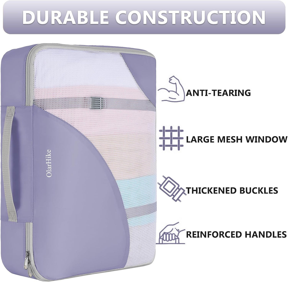 10 Set Packing Cubes for Travel,Gifts for Women Mom,Anti-Tearing Suitcase Organizer,with Over 1000 pcs Mesh Holes,Vacation Essentials & Accessories for Cruise Ship