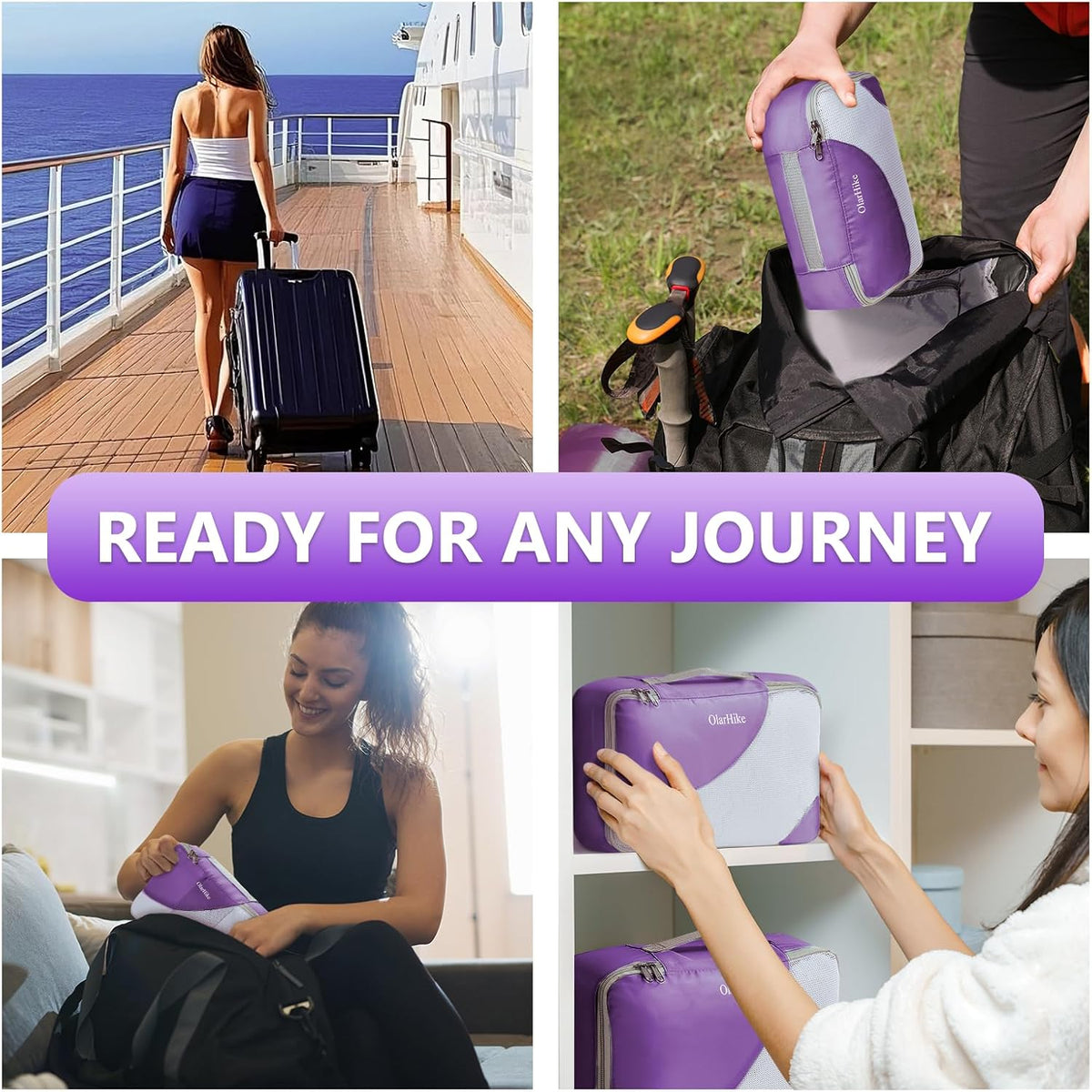10 Set Packing Cubes for Travel,Gifts for Women Mom,Anti-Tearing Suitcase Organizer,with Over 1000 pcs Mesh Holes,Vacation Essentials & Accessories for Cruise Ship