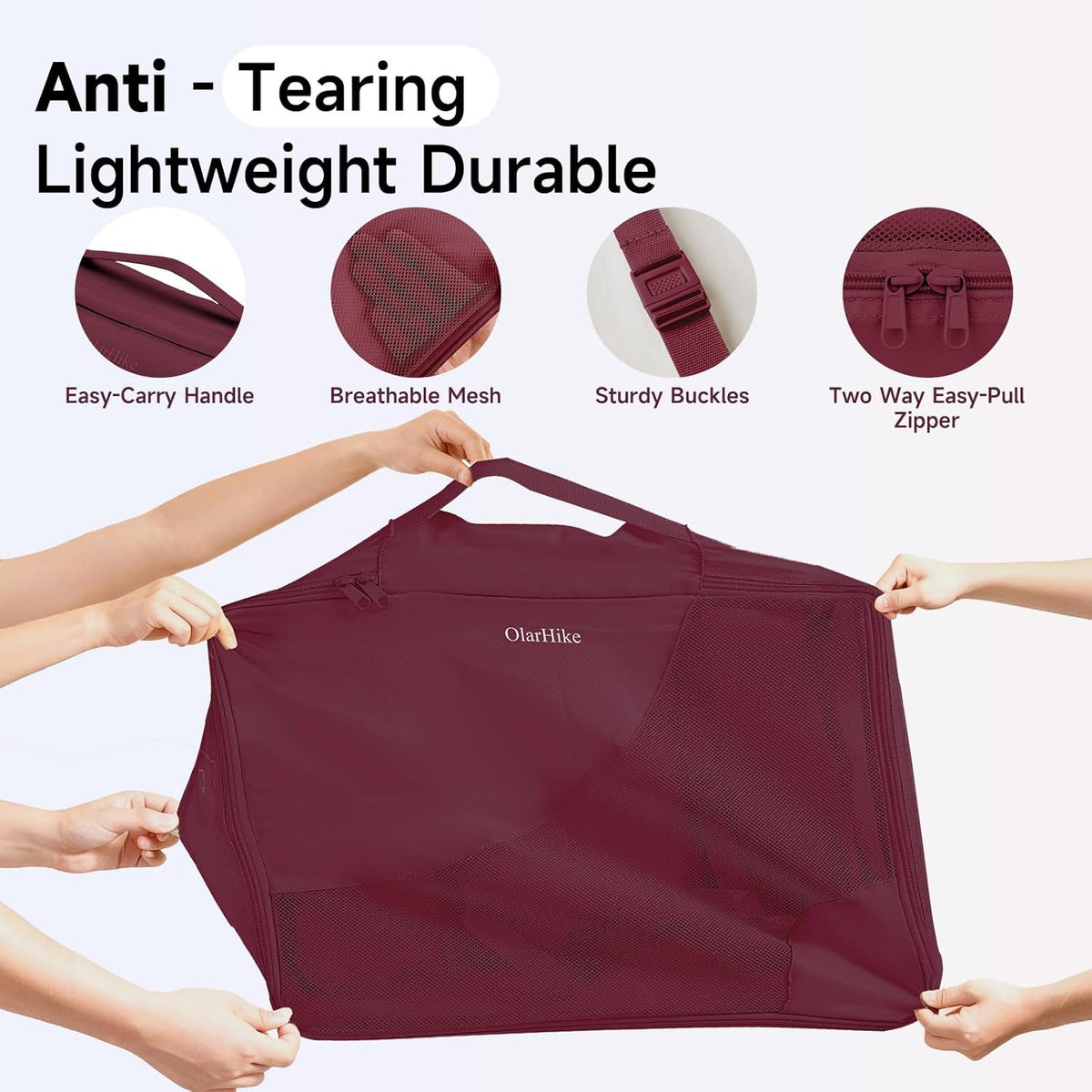 10 Set Packing Cubes for Travel,Gifts for Women Mom,Anti-Tearing Suitcase Organizer,with Over 1000 pcs Mesh Holes,Vacation Essentials & Accessories for Cruise Ship