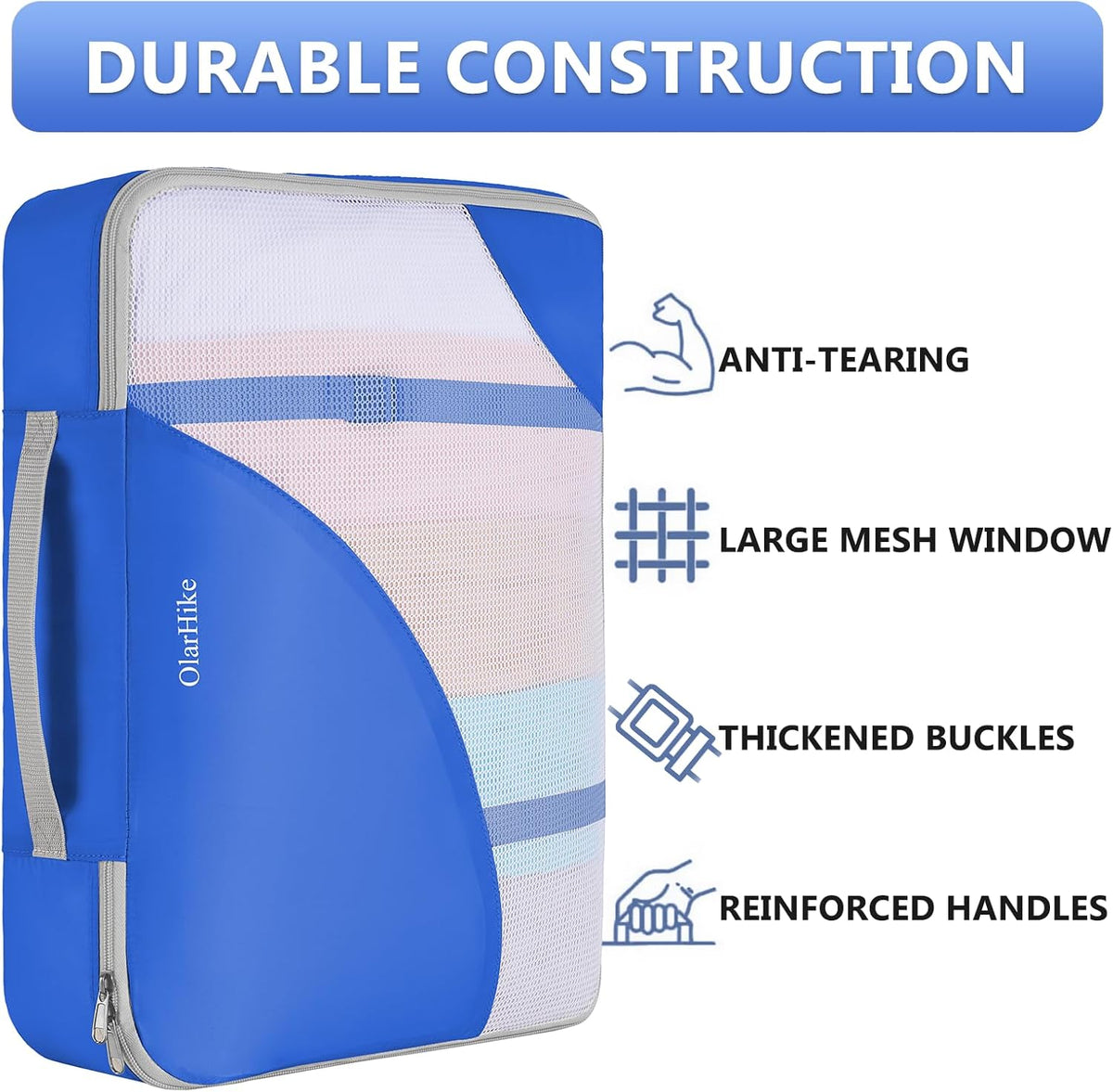 10 Set Packing Cubes for Travel,Gifts for Women Mom,Anti-Tearing Suitcase Organizer,with Over 1000 pcs Mesh Holes,Vacation Essentials & Accessories for Cruise Ship