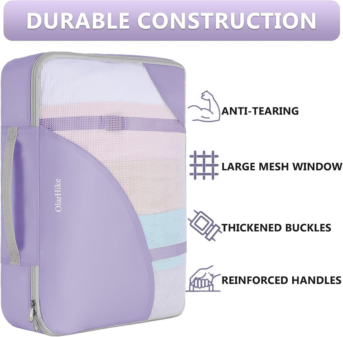 10 Set Packing Cubes for Travel,Gifts for Women Mom,Anti-Tearing Suitcase Organizer,with Over 1000 pcs Mesh Holes,Vacation Essentials & Accessories for Cruise Ship