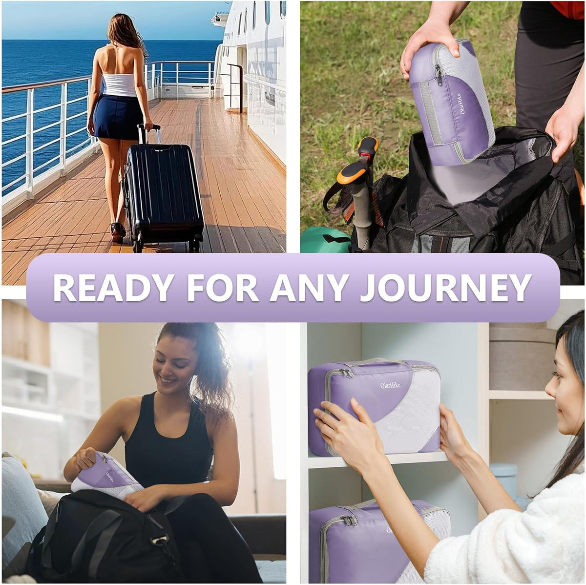10 Set Packing Cubes for Travel,Gifts for Women Mom,Anti-Tearing Suitcase Organizer,with Over 1000 pcs Mesh Holes,Vacation Essentials & Accessories for Cruise Ship
