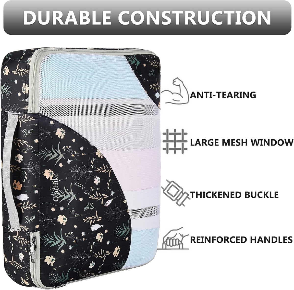 10 Set Packing Cubes for Travel,Gifts for Women Mom,Anti-Tearing Suitcase Organizer,with Over 1000 pcs Mesh Holes,Vacation Essentials & Accessories for Cruise Ship