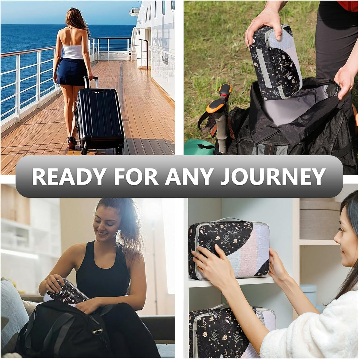 10 Set Packing Cubes for Travel,Gifts for Women Mom,Anti-Tearing Suitcase Organizer,with Over 1000 pcs Mesh Holes,Vacation Essentials & Accessories for Cruise Ship