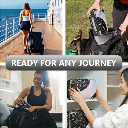 10 Set Packing Cubes for Travel,Gifts for Women Mom,Anti-Tearing Suitcase Organizer,with Over 1000 pcs Mesh Holes,Vacation Essentials & Accessories for Cruise Ship