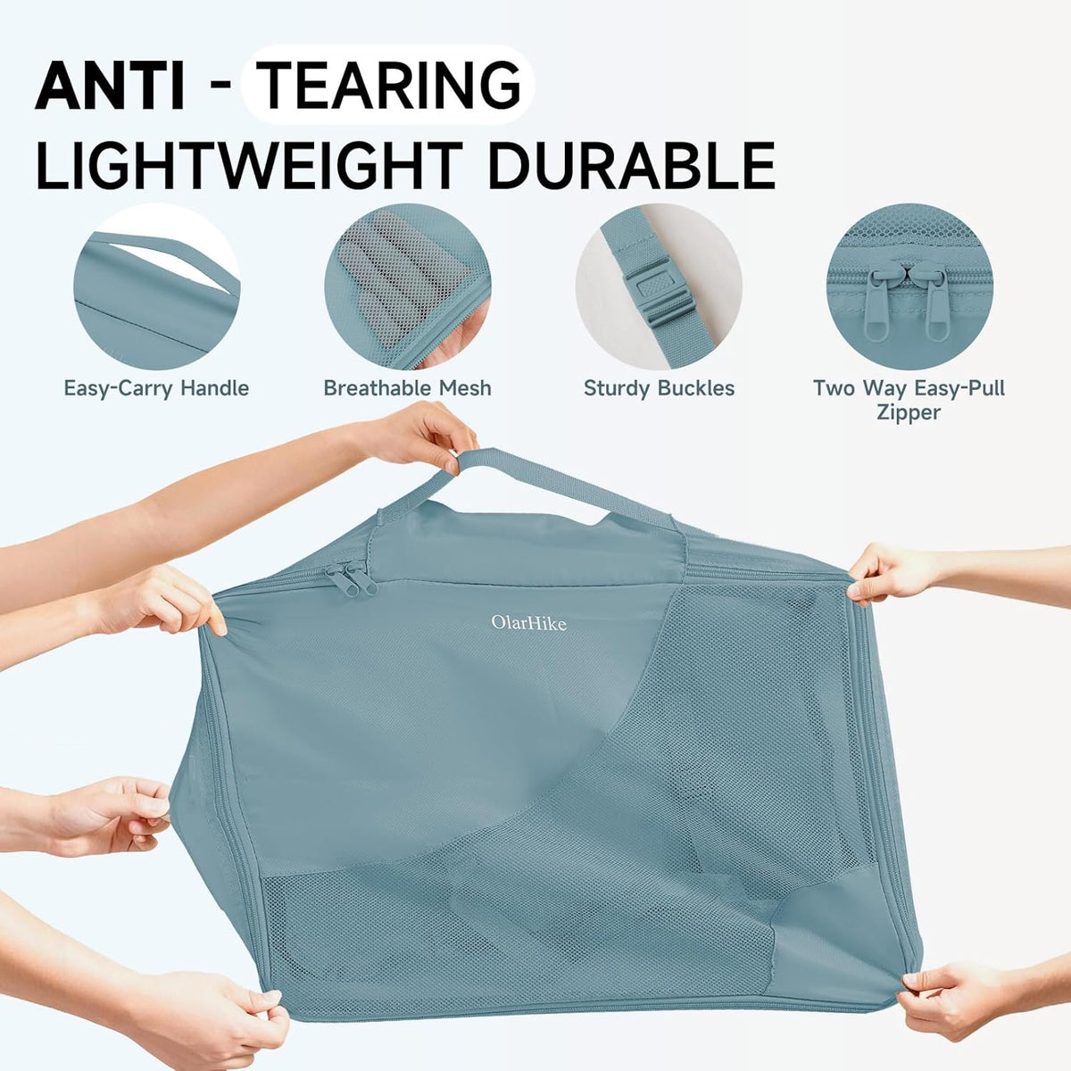 10 Set Packing Cubes for Travel,Gifts for Women Mom,Anti-Tearing Suitcase Organizer,with Over 1000 pcs Mesh Holes,Vacation Essentials & Accessories for Cruise Ship