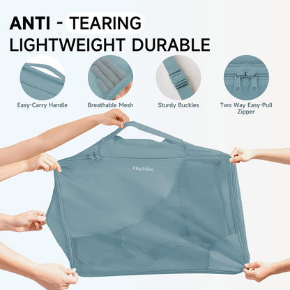 10 Set Packing Cubes for Travel,Gifts for Women Mom,Anti-Tearing Suitcase Organizer,with Over 1000 pcs Mesh Holes,Vacation Essentials & Accessories for Cruise Ship