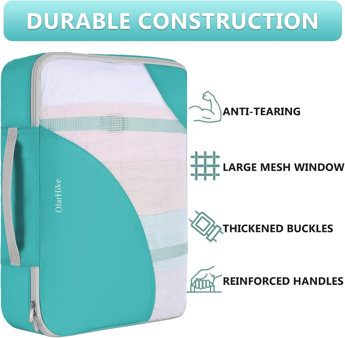 10 Set Packing Cubes for Travel,Gifts for Women Mom,Anti-Tearing Suitcase Organizer,with Over 1000 pcs Mesh Holes,Vacation Essentials & Accessories for Cruise Ship