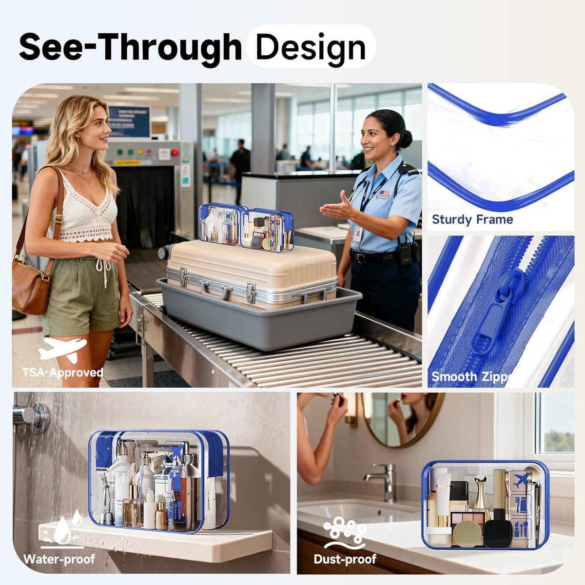 10 Set Packing Cubes for Travel,Gifts for Women Mom,Anti-Tearing Suitcase Organizer,with Over 1000 pcs Mesh Holes,Vacation Essentials & Accessories for Cruise Ship