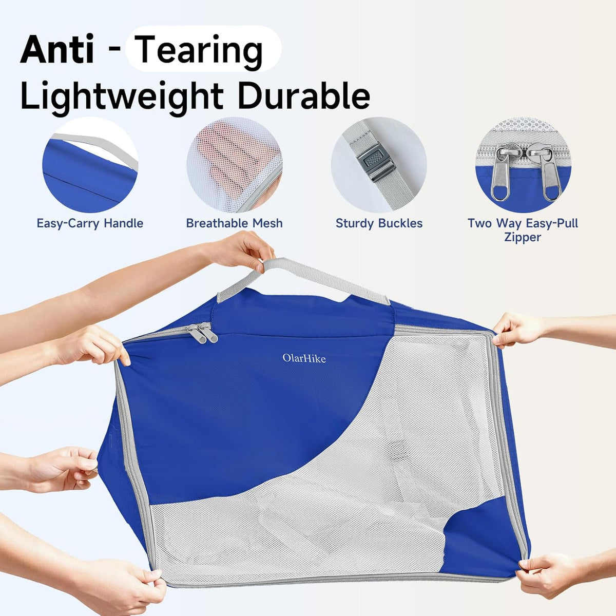 10 Set Packing Cubes for Travel,Gifts for Women Mom,Anti-Tearing Suitcase Organizer,with Over 1000 pcs Mesh Holes,Vacation Essentials & Accessories for Cruise Ship