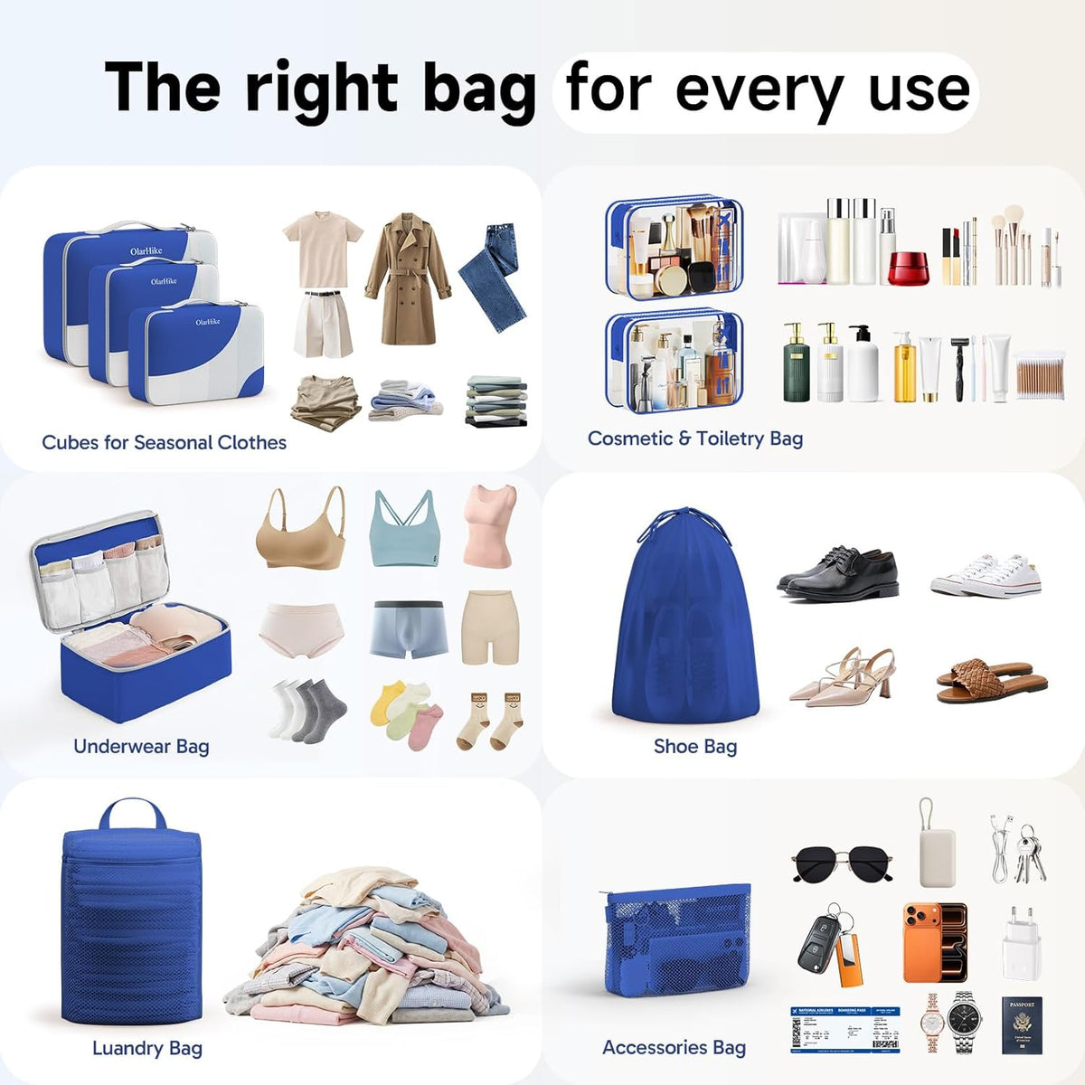 10 Set Packing Cubes for Travel,Gifts for Women Mom,Anti-Tearing Suitcase Organizer,with Over 1000 pcs Mesh Holes,Vacation Essentials & Accessories for Cruise Ship
