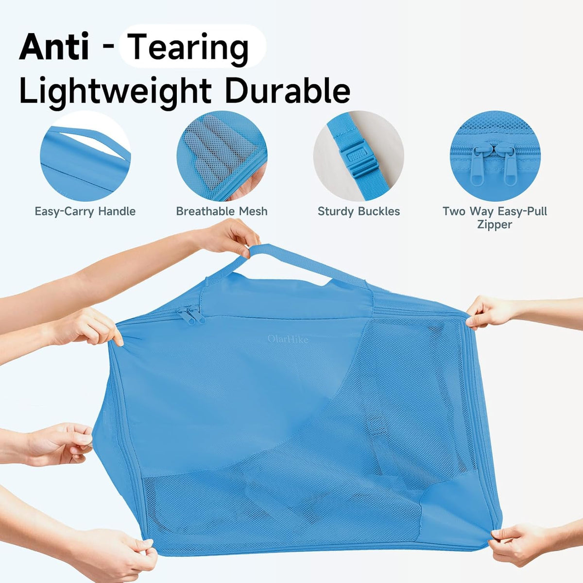 10 Set Packing Cubes for Travel,Gifts for Women Mom,Anti-Tearing Suitcase Organizer,with Over 1000 pcs Mesh Holes,Vacation Essentials & Accessories for Cruise Ship