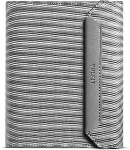 RFID Blocking Leather Passport & Card Holder, Dual Person Travel Passport Wallet with Secure Magnetic Closure, Green
