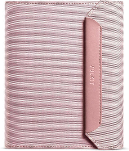 RFID Blocking Leather Passport & Card Holder, Dual Person Travel Passport Wallet with Secure Magnetic Closure, Green