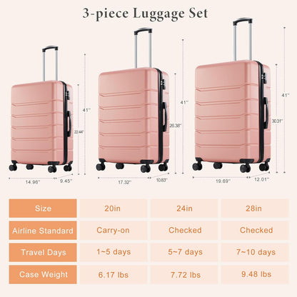 Carry on Luggage, Hard Shell ABS Suitcase with Double Spinner Wheels, Lightweight Expandable Rolling Suit Case with TSA Lock, 21 Inch Charcoal Black