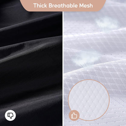 Meowoo Large Mesh Laundry Bag, 24×36inch Heavy Duty Mesh Laundry Bags Drawstring Lockable, Laundry Hamper Liner, Machine Washable, for Travel,Storage, Sports Factories, Dorms, White 1pcs