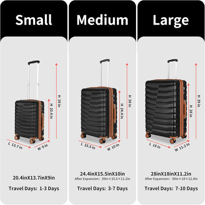 22×14×9 Airline Approved Carry On Luggage with Front Open Pocket, Spinner Wheels, ABS+PC Hardshell Small 20inch Suitcase with Protective Cover and Luggage Tag, Avocado Green