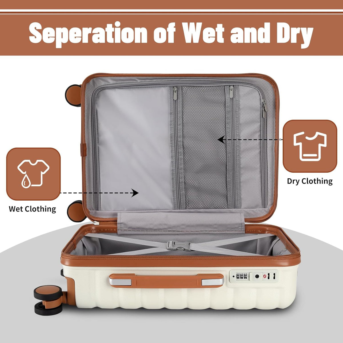22×14×9 Airline Approved Carry On Luggage with Front Open Pocket, Spinner Wheels, ABS+PC Hardshell Small 20inch Suitcase with Protective Cover and Luggage Tag, Avocado Green