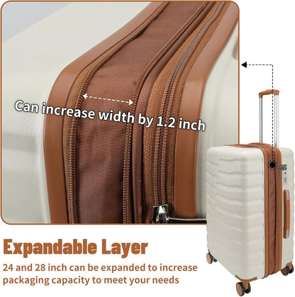 22×14×9 Airline Approved Carry On Luggage with Front Open Pocket, Spinner Wheels, ABS+PC Hardshell Small 20inch Suitcase with Protective Cover and Luggage Tag, Avocado Green