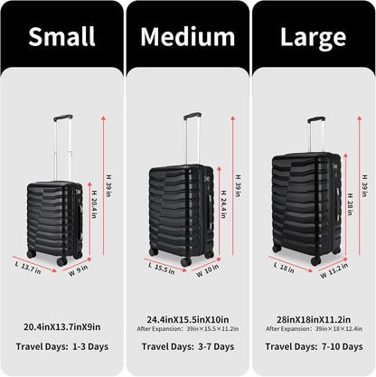 22×14×9 Airline Approved Carry On Luggage with Front Open Pocket, Spinner Wheels, ABS+PC Hardshell Small 20inch Suitcase with Protective Cover and Luggage Tag, Avocado Green