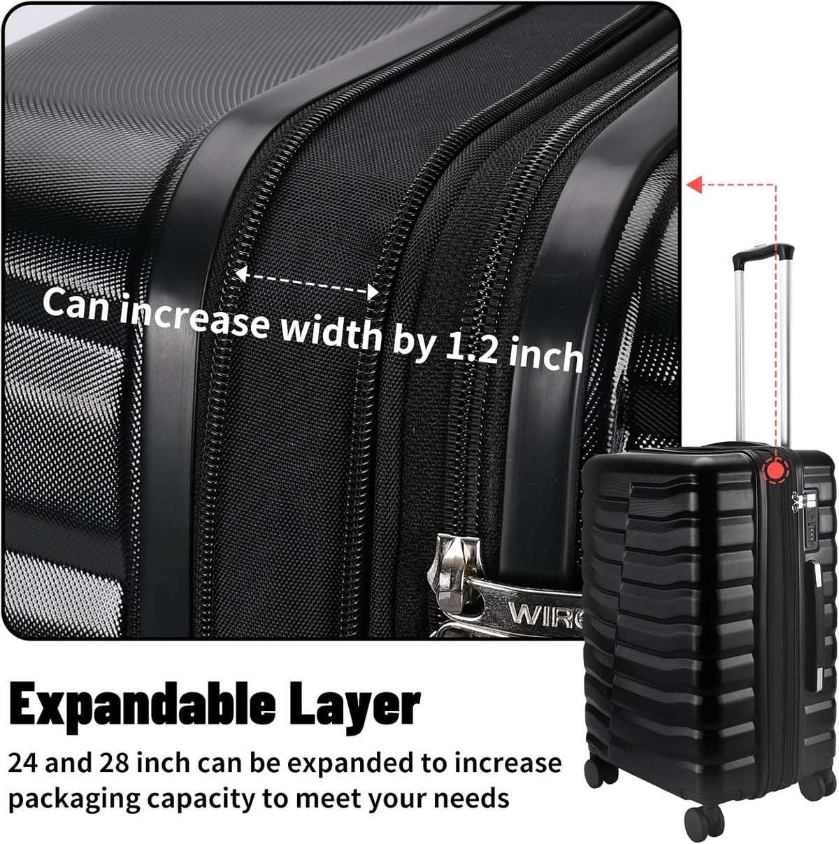22×14×9 Airline Approved Carry On Luggage with Front Open Pocket, Spinner Wheels, ABS+PC Hardshell Small 20inch Suitcase with Protective Cover and Luggage Tag, Avocado Green
