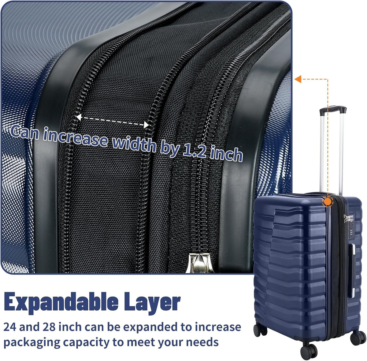 22×14×9 Airline Approved Carry On Luggage with Front Open Pocket, Spinner Wheels, ABS+PC Hardshell Small 20inch Suitcase with Protective Cover and Luggage Tag, Avocado Green