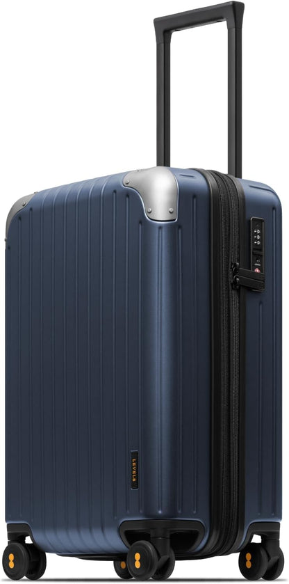 Carry on Luggage Airline Approved, Hardshell Suitcases with Spinner Wheels, PC Expandable Luggage, 20 Inch, Black