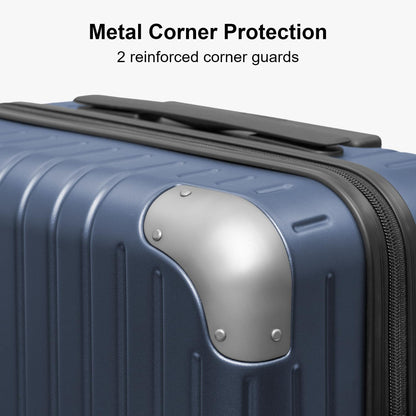 Carry on Luggage Airline Approved, Hardshell Suitcases with Spinner Wheels, PC Expandable Luggage, 20 Inch, Black