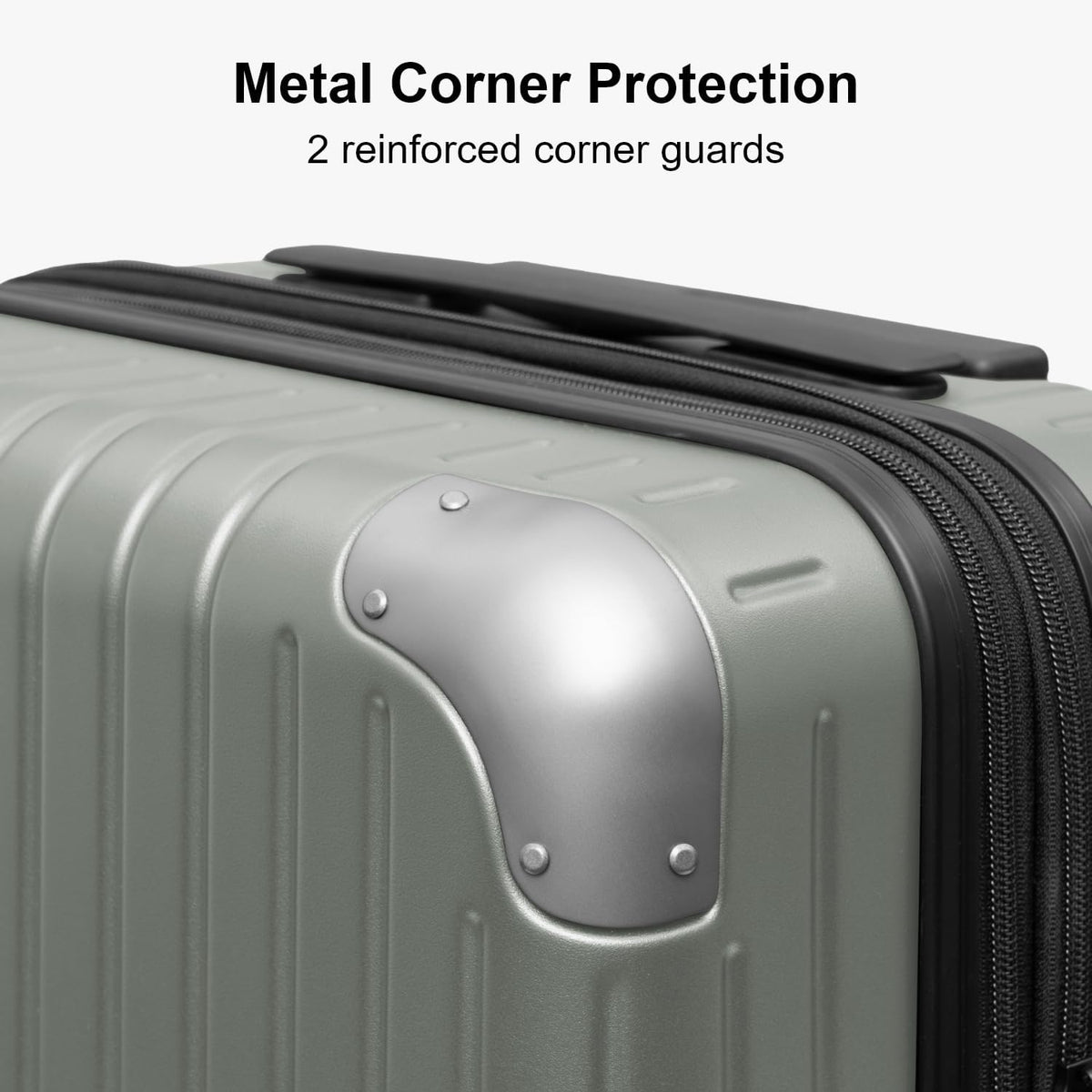 Carry on Luggage Airline Approved, Hardshell Suitcases with Spinner Wheels, PC Expandable Luggage, 20 Inch, Black