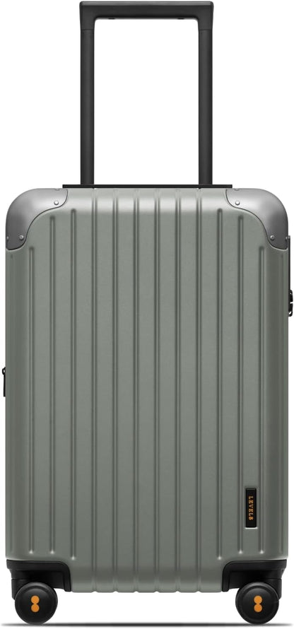 Carry on Luggage Airline Approved, Hardshell Suitcases with Spinner Wheels, PC Expandable Luggage, 20 Inch, Black