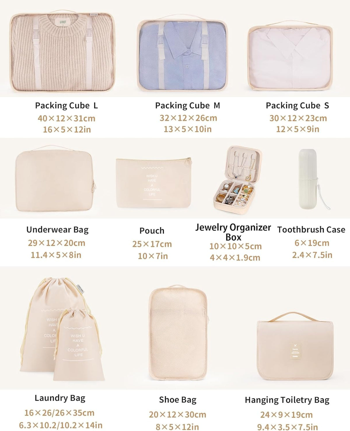 Packing Cubes 11 Set, Suitcase Organizers, Luggage Organizer Bags, Packing Cubes for Travel, with Toiletry Bag, Travel Essentials,Pink