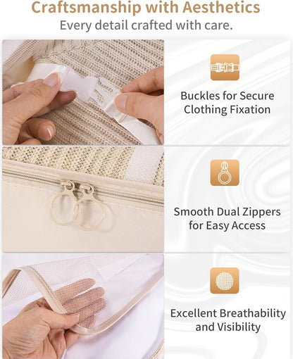 Packing Cubes 11 Set, Suitcase Organizers, Luggage Organizer Bags, Packing Cubes for Travel, with Toiletry Bag, Travel Essentials,Pink