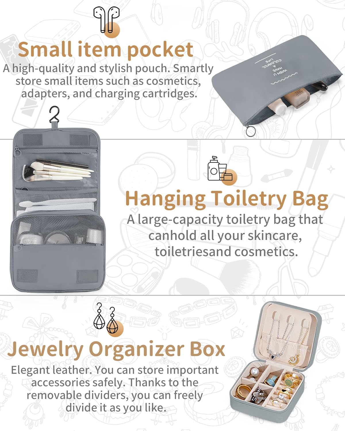 Packing Cubes 11 Set, Suitcase Organizers, Luggage Organizer Bags, Packing Cubes for Travel, with Toiletry Bag, Travel Essentials,Pink