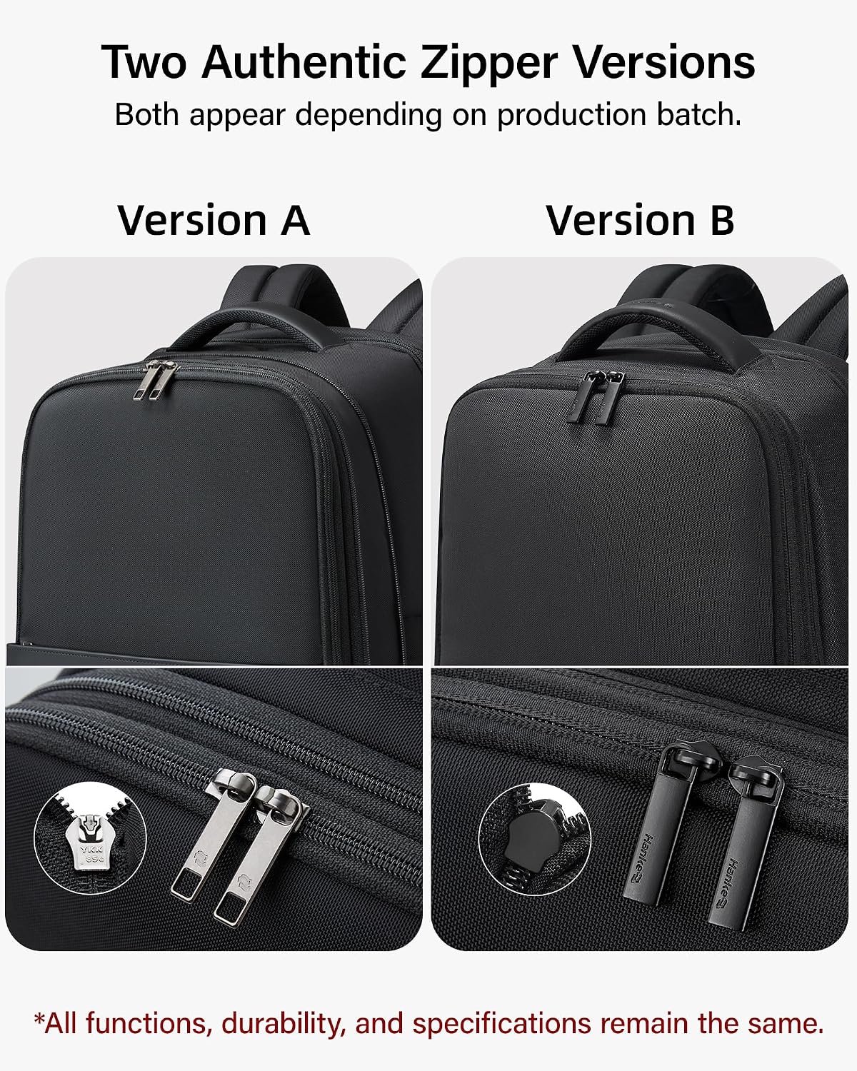 Expandable Travel Backpack 17 Inch, Full-Open Laptop Backpack Fits 15.6 Inch, Carry On Personal Item Bag with Luggage Strap, Business Work Backpack for Women Men, Black
